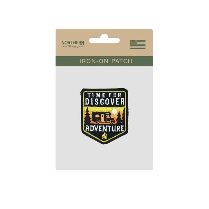 Discover Adventure Iron On Embroidery Patch