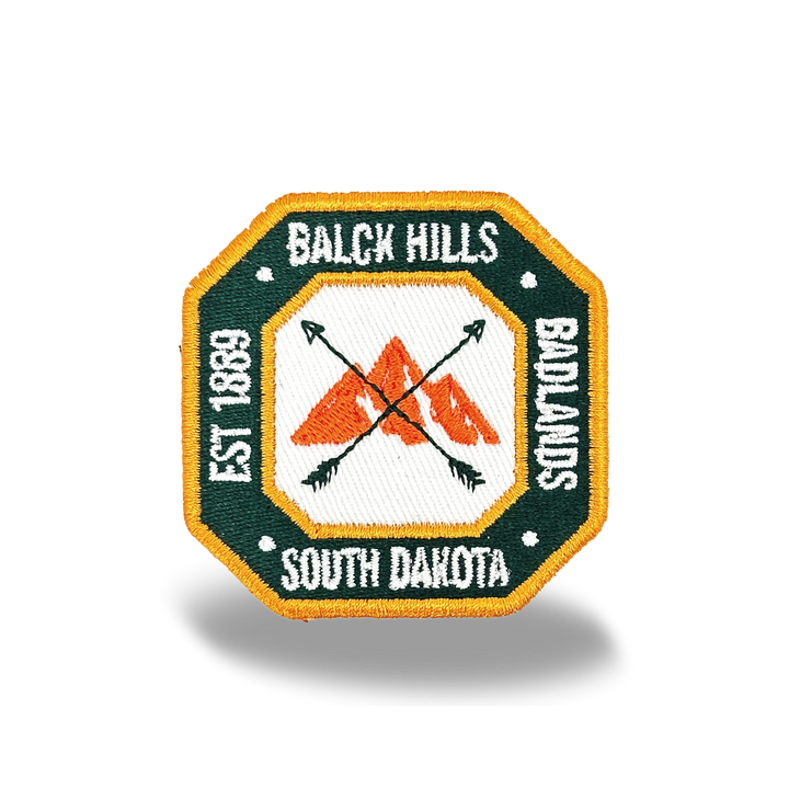 South Dakota Black Hills & Badlands Iron On Embroidery Patch