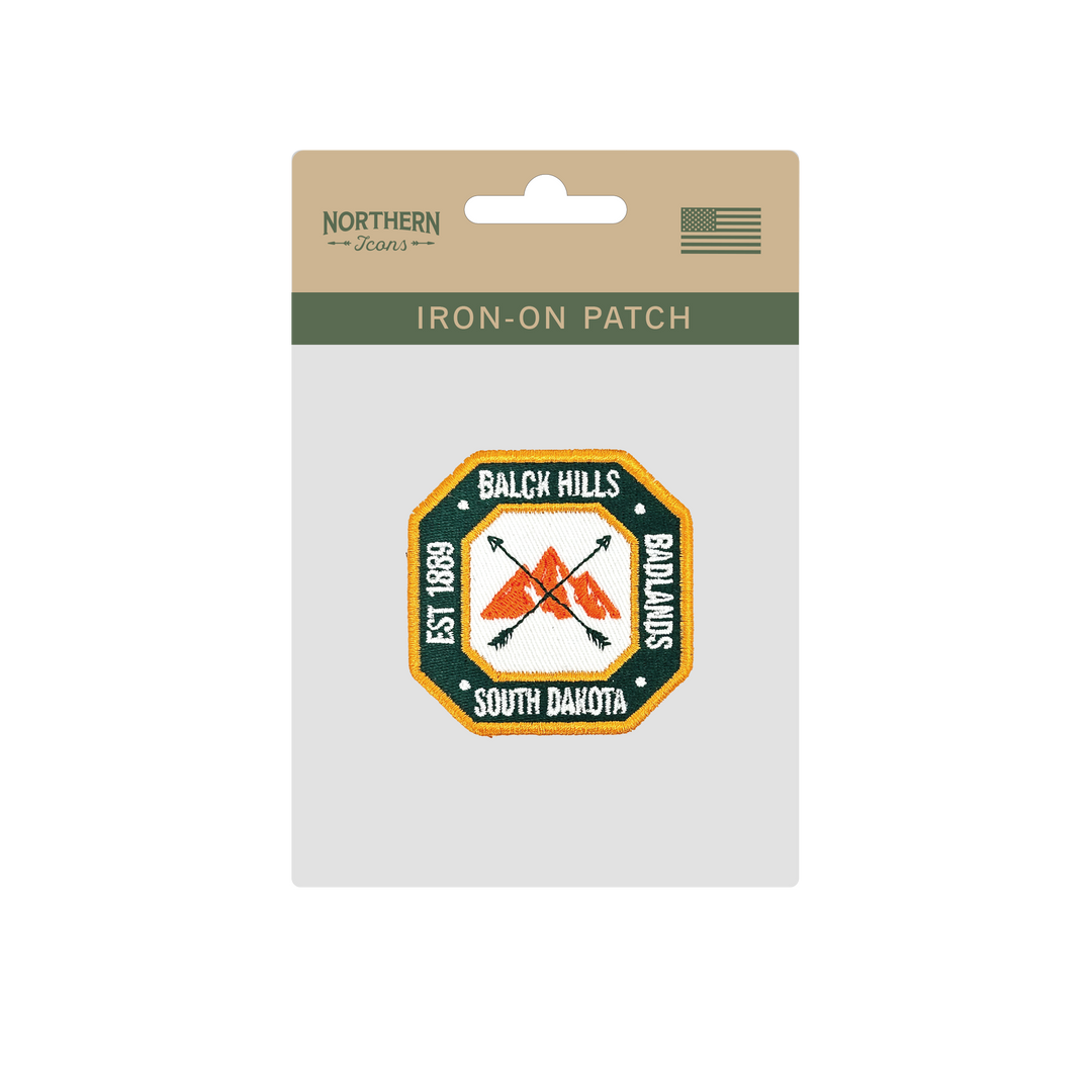 South Dakota Black Hills & Badlands Iron On Embroidery Patch