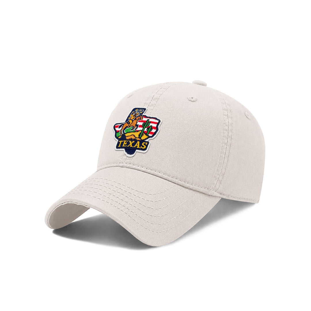 Texas As State Icons Low Profile Garment Wash Cotton Baseball Caps Mens Womens