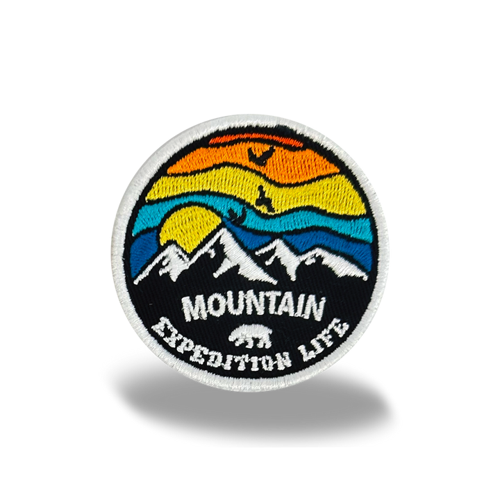 Mountain Expedition Life Iron On Embroidery Patch