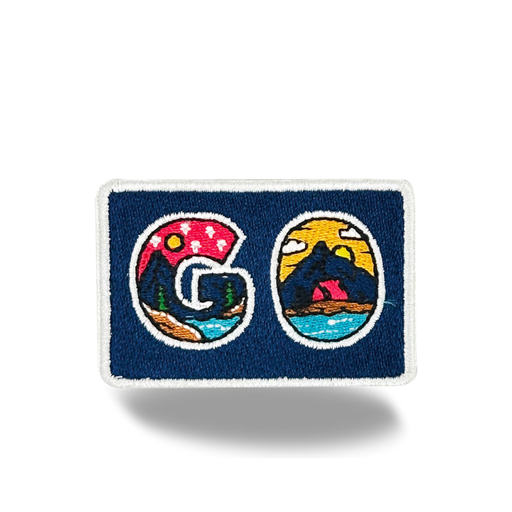 GO Adventure Iron On Embroidery Patch