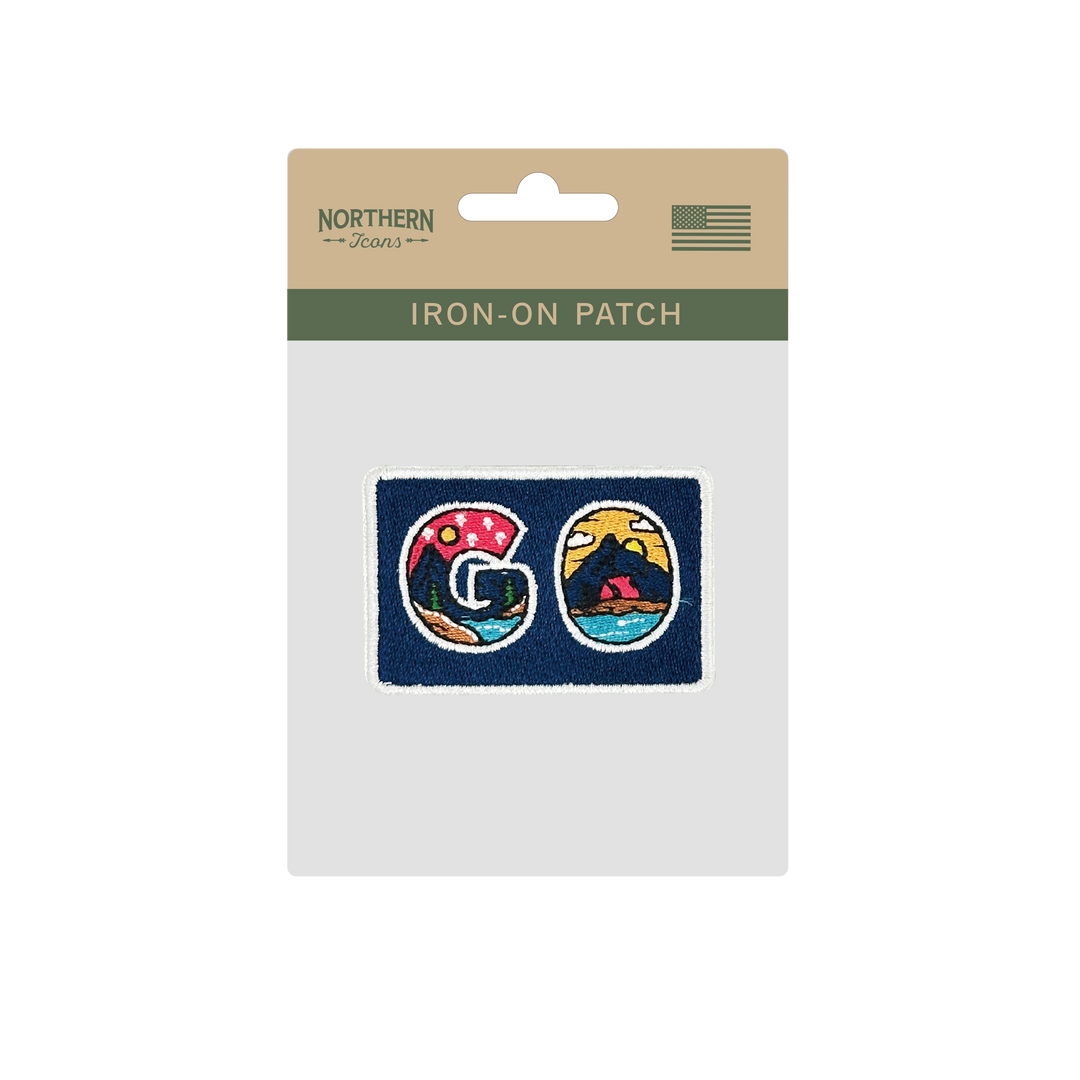 GO Adventure Iron On Embroidery Patch