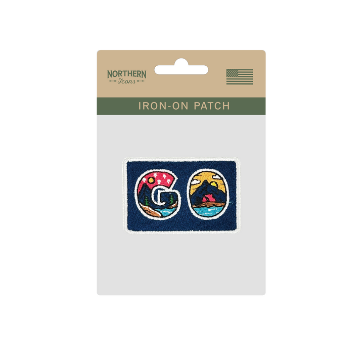 GO Adventure Iron On Embroidery Patch