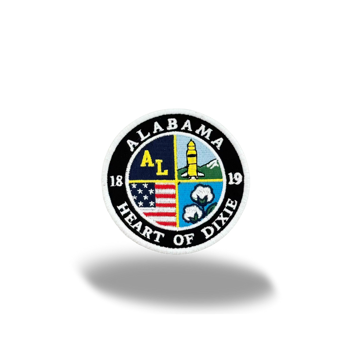 Alabama Heart of Dixie Embroidered Patch