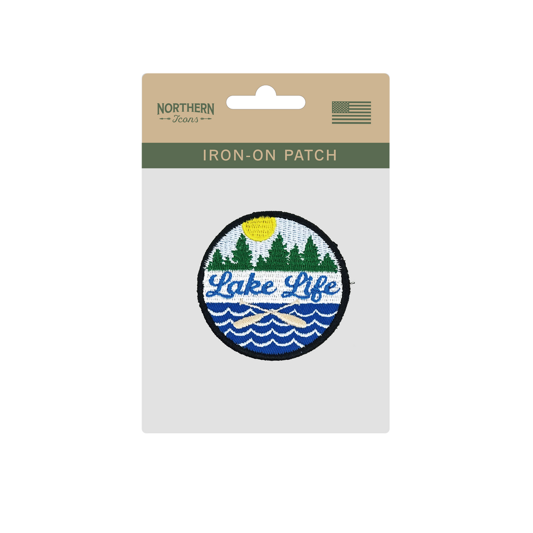 Lake Life Adventure Iron On Embroidery Patch