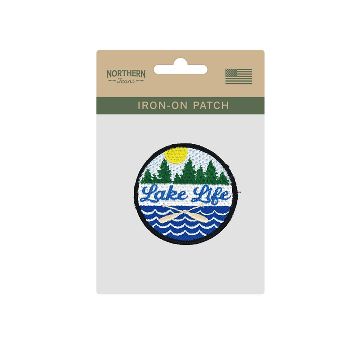 Lake Life Adventure Iron On Embroidery Patch