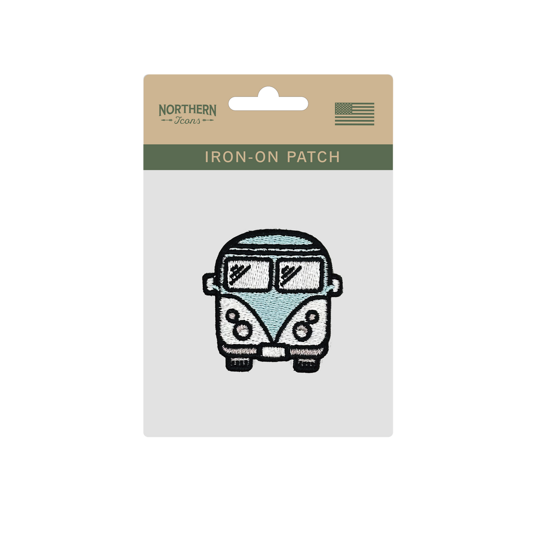 Retro Camper Van Iron On Embroidery Patch