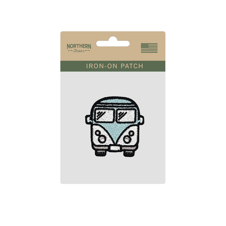 Retro Camper Van Iron On Embroidery Patch