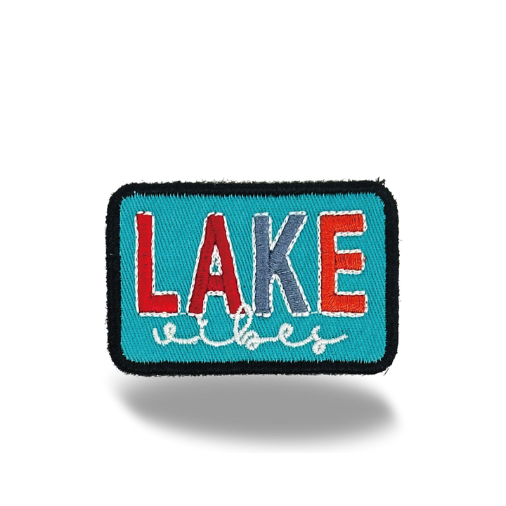 Lake Vibes Iron On Embroidery Patch