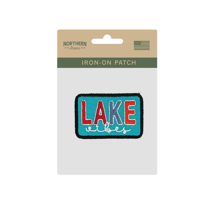 Lake Vibes Iron On Embroidery Patch