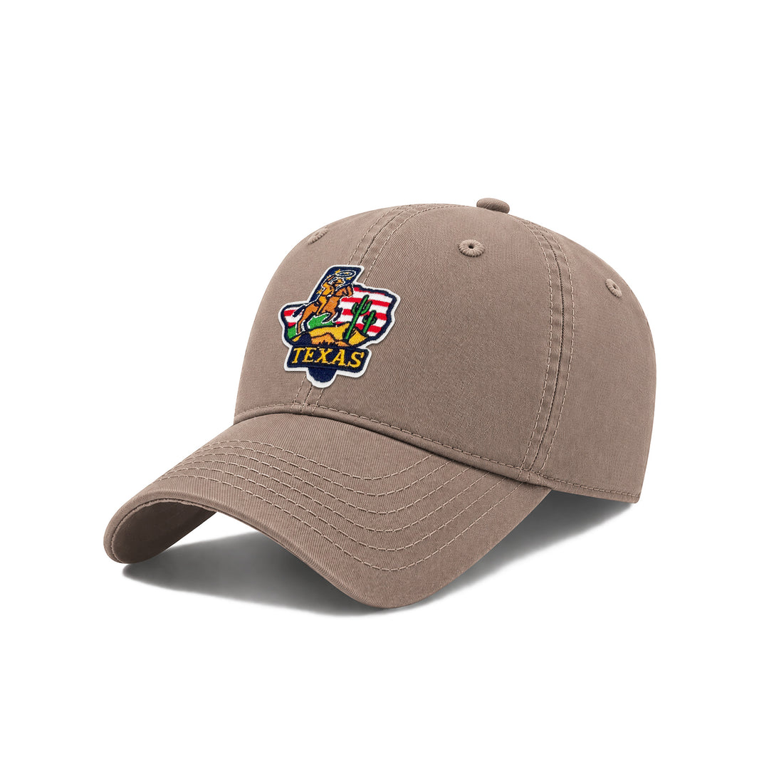 Texas As State Icons Low Profile Garment Wash Cotton Baseball Caps Mens Womens