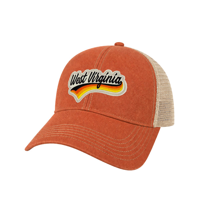 West Virginia Vintage Patch Trucker Cap | Cotton Mesh Snapback Souvenir Hat