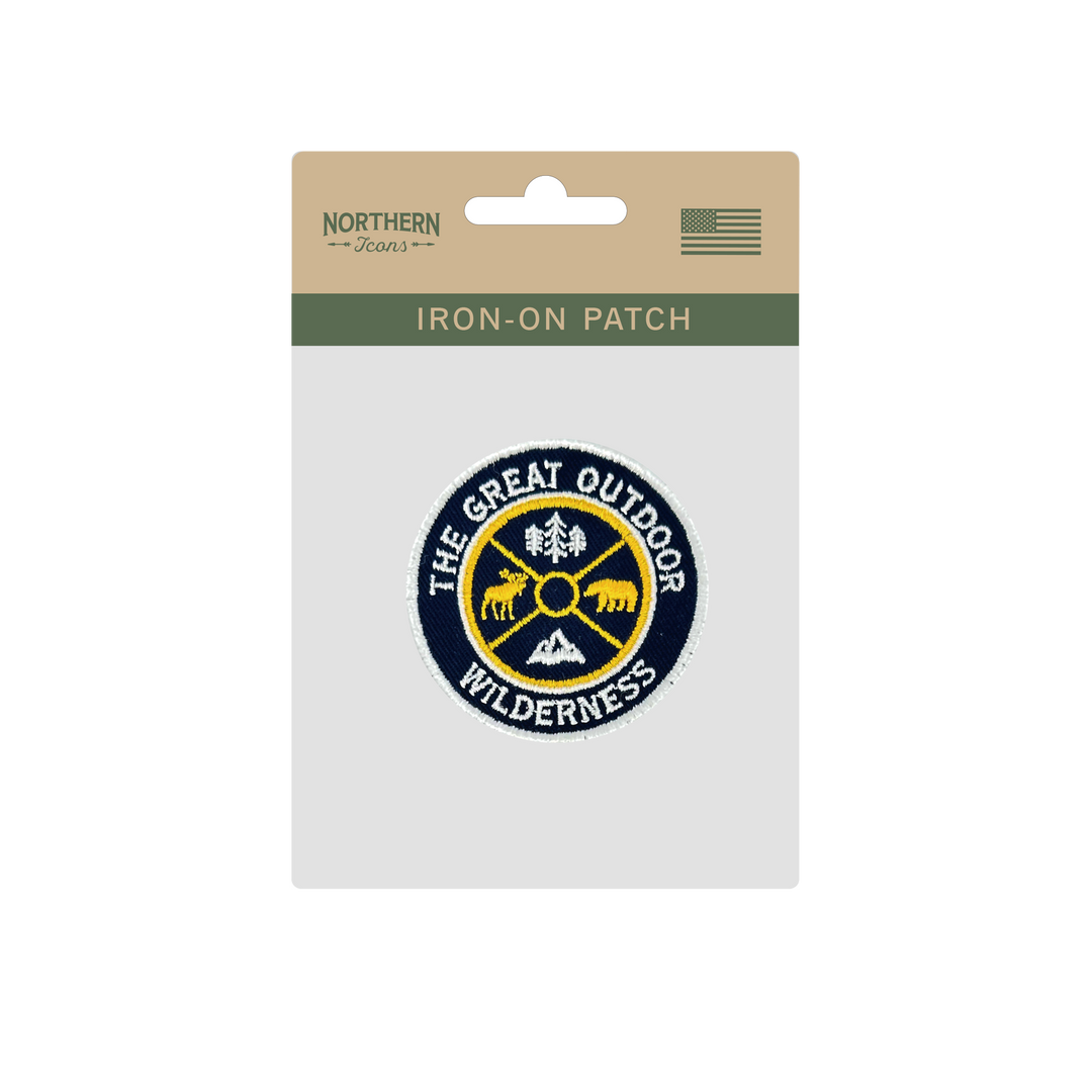 The Great Outdoor Wilderness Iron On Embroidery Patch