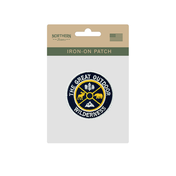 The Great Outdoor Wilderness Iron On Embroidery Patch