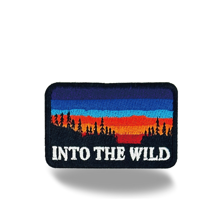 Into the Wild Sunset Iron On Embroidery Patch