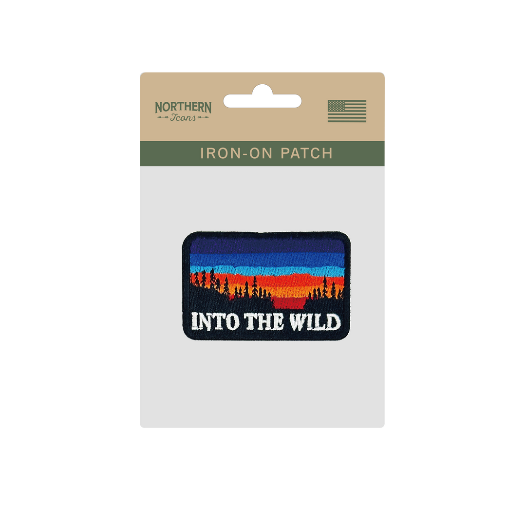 Into the Wild Sunset Iron On Embroidery Patch