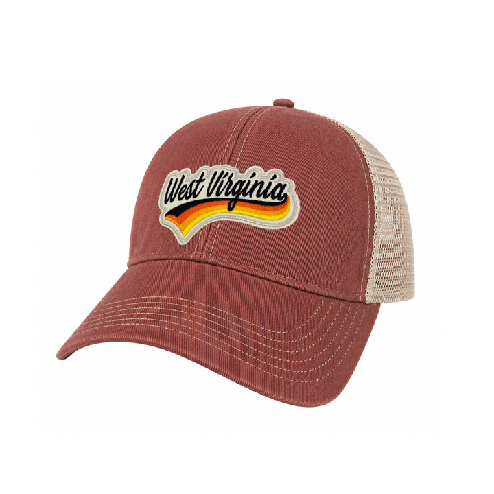 West Virginia Vintage Patch Trucker Cap | Cotton Mesh Snapback Souvenir Hat