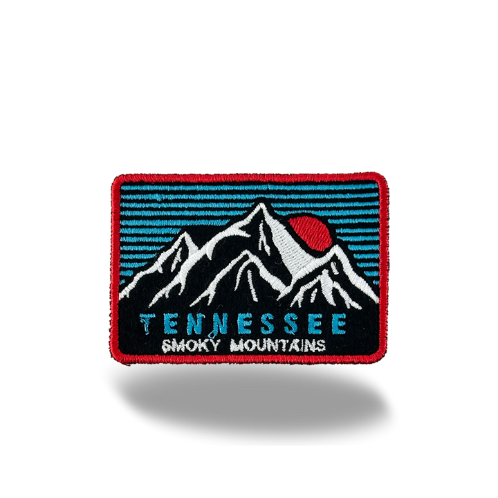 Tennessee Smoky Mountains Embroidered Iron-On Patch