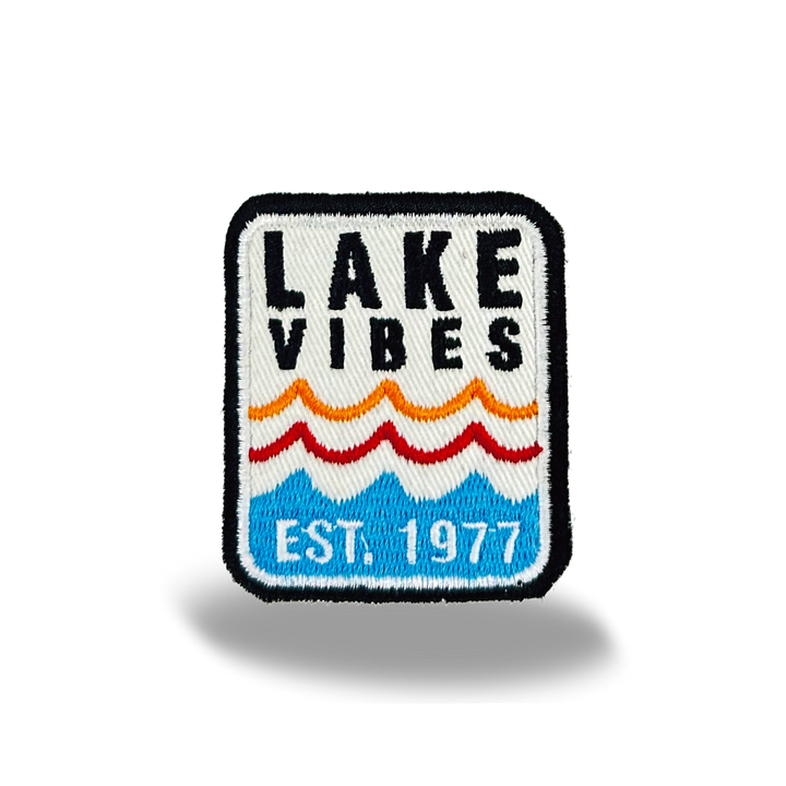 Lake Vibes Retro Iron On Embroidery Patch