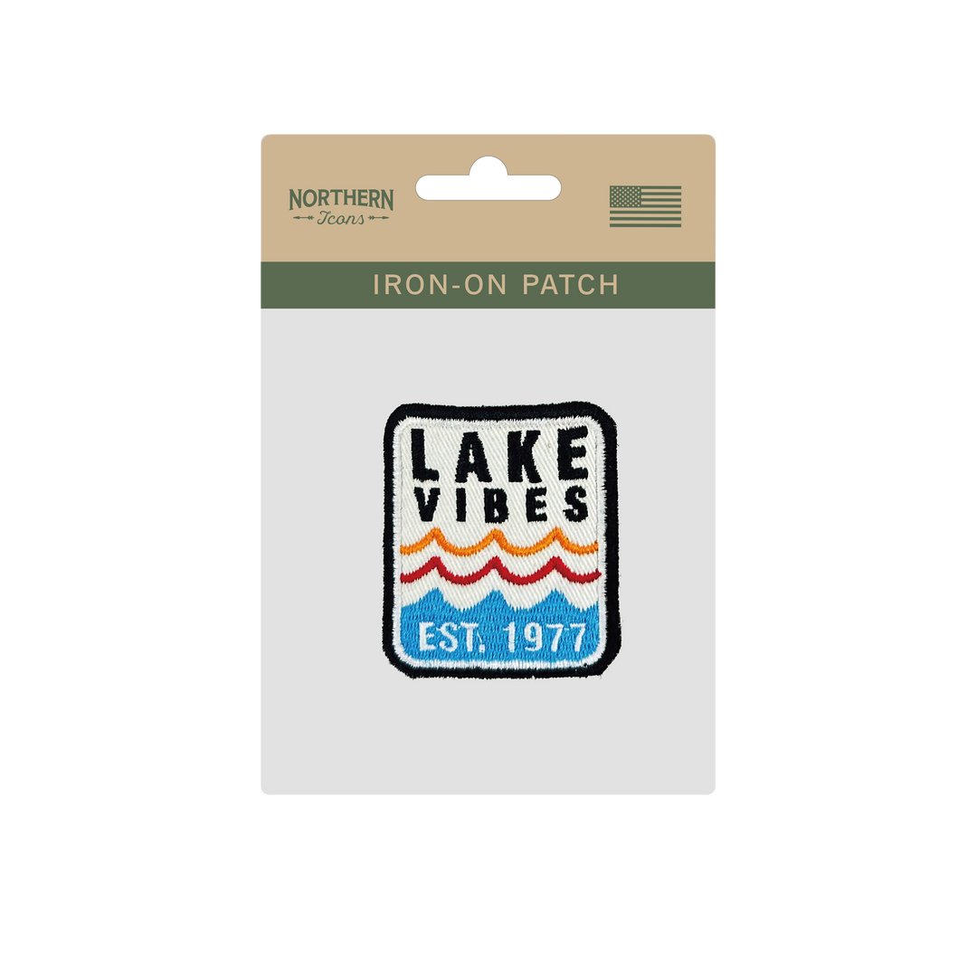 Lake Vibes Retro Iron On Embroidery Patch