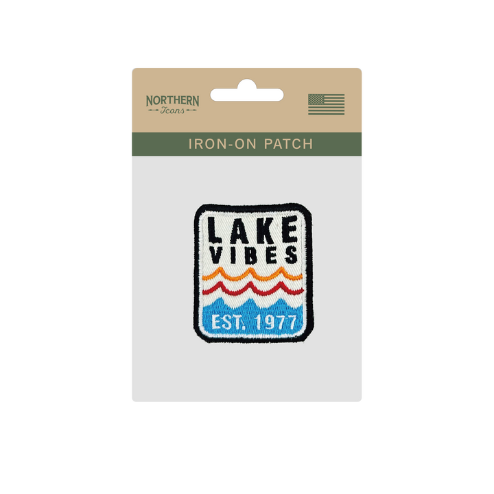 Lake Vibes Retro Iron On Embroidery Patch