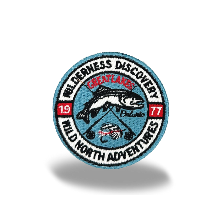 Great Lakes Wilderness Iron On Embroidery Patch