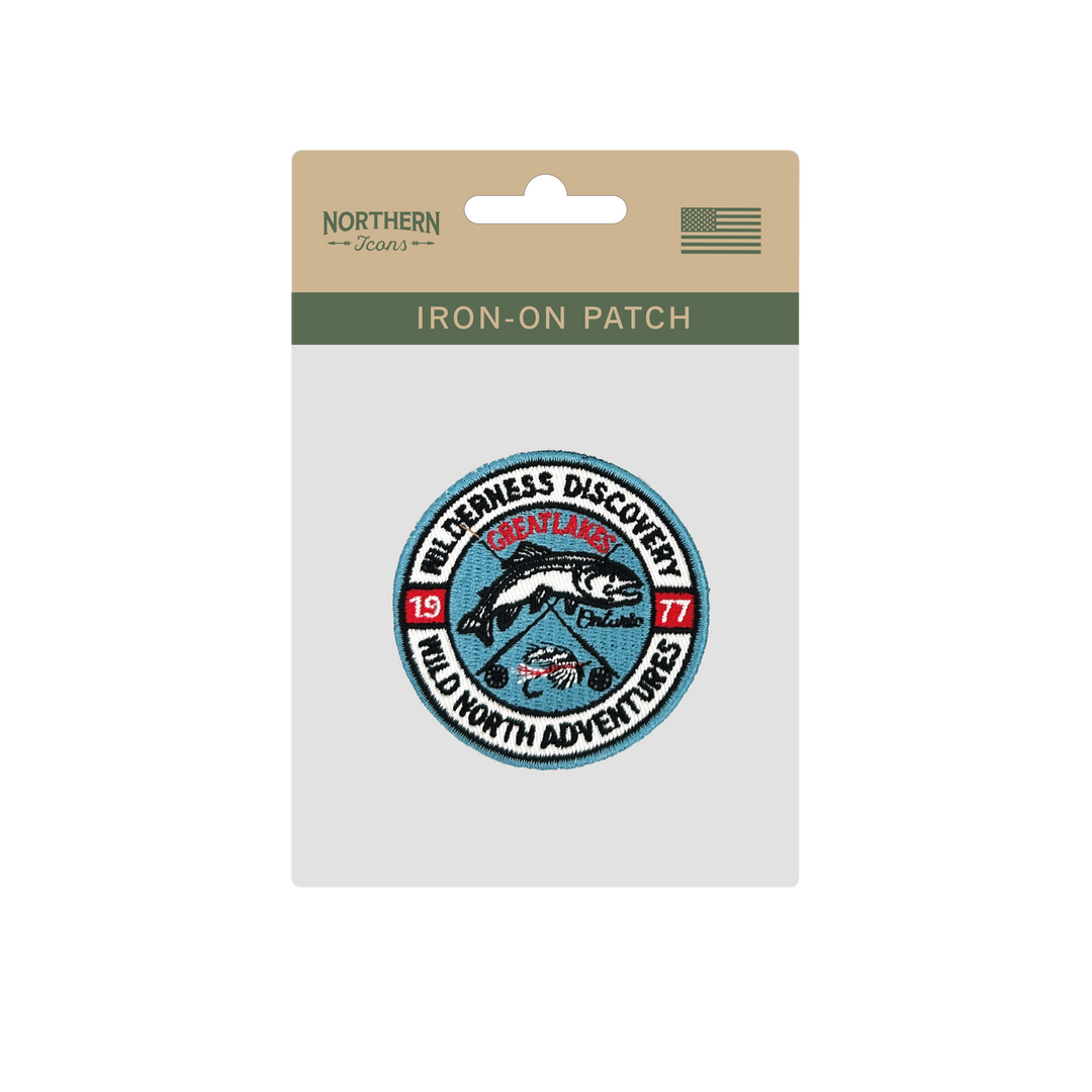 Great Lakes Wilderness Iron On Embroidery Patch