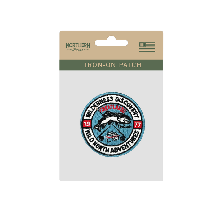 Great Lakes Wilderness Iron On Embroidery Patch