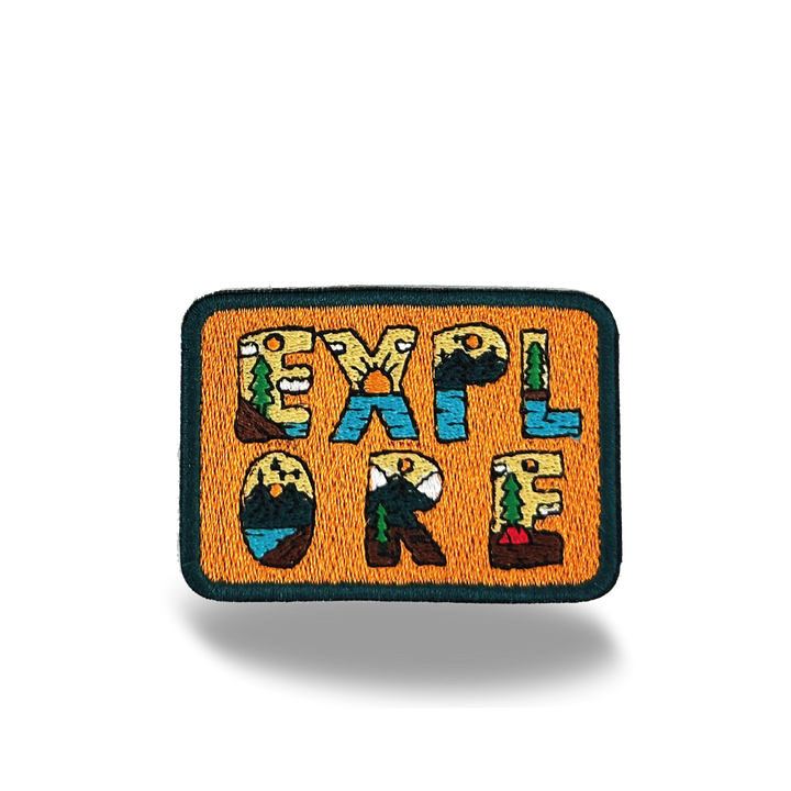Explore Nature Iron On Embroidery Patch