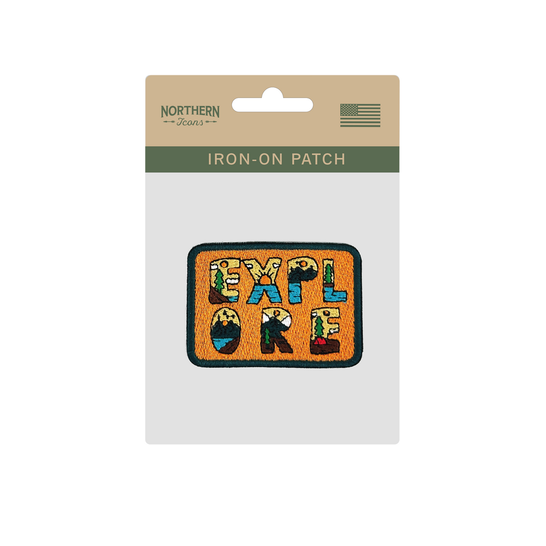 Explore Nature Iron On Embroidery Patch