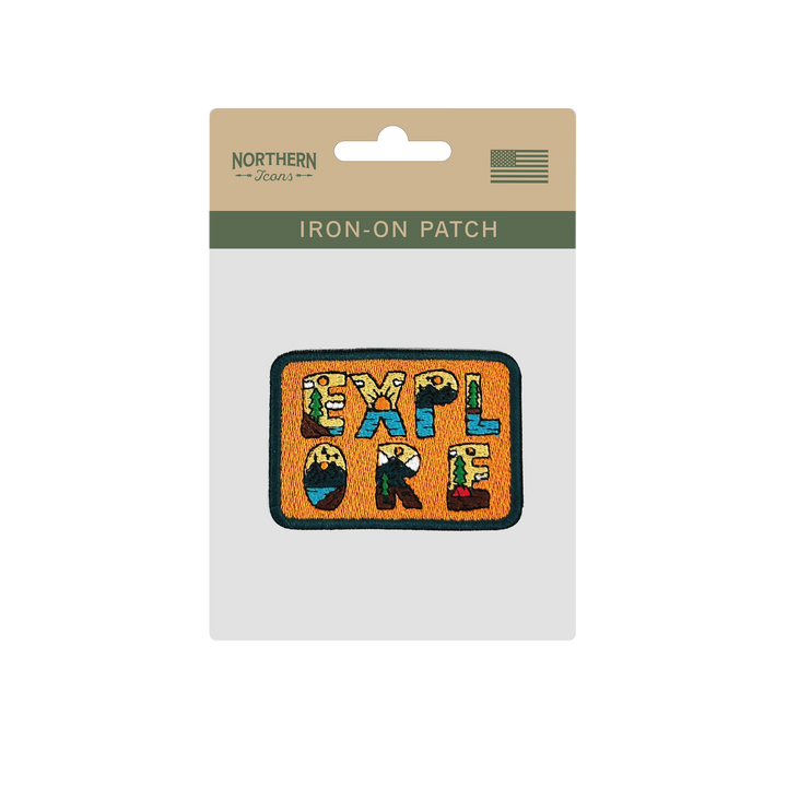 Explore Nature Iron On Embroidery Patch