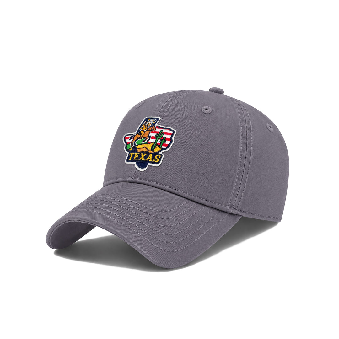 Texas As State Icons Low Profile Garment Wash Cotton Baseball Caps Mens Womens