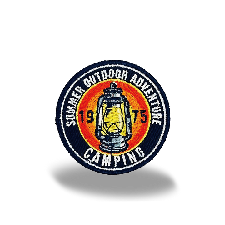 Camping Adventure Iron On Embroidery Patch