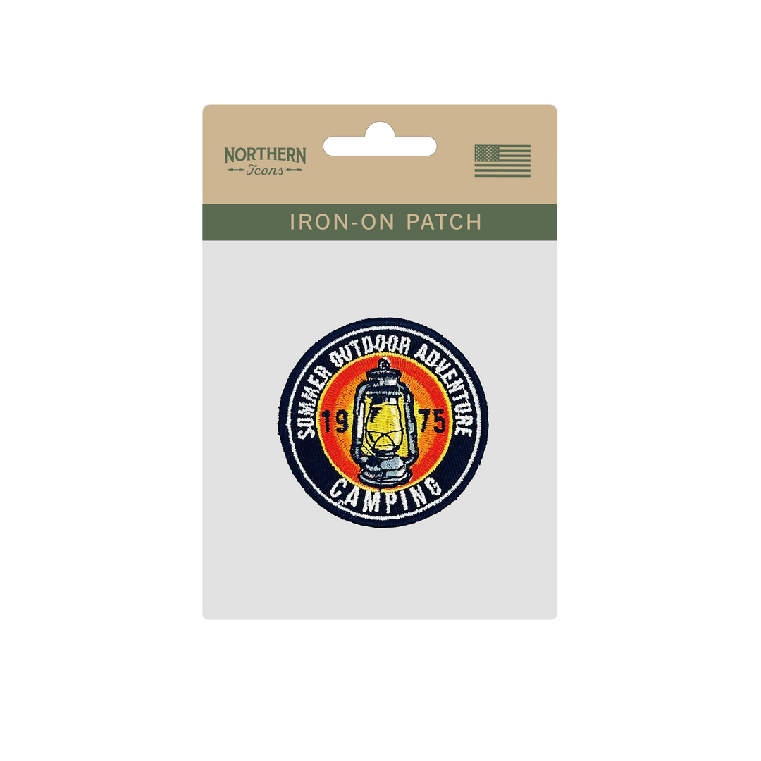 Camping Adventure Iron On Embroidery Patch