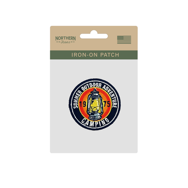 Camping Adventure Iron On Embroidery Patch