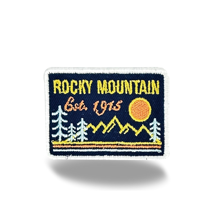 Rocky Mountain National Park Iron On Embroidery Patch