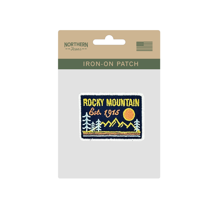 Rocky Mountain National Park Iron On Embroidery Patch