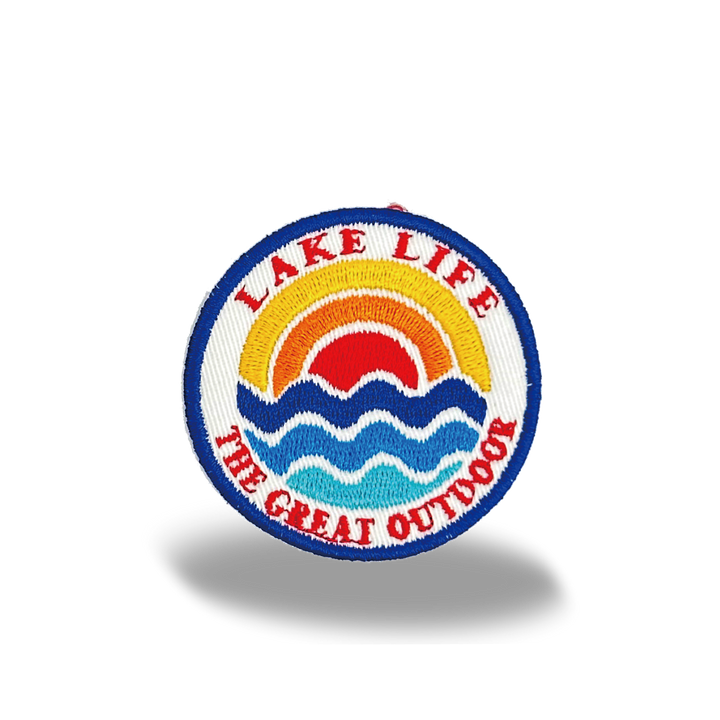 Lake Life Outdoor Iron On Embroidery Patch
