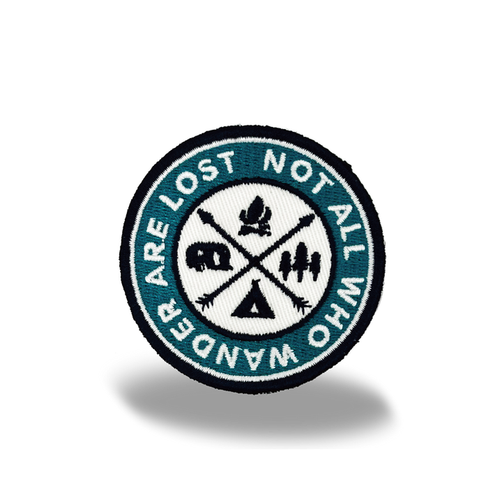 Not All Who Wander Are Lost Iron On Embroidery Patch
