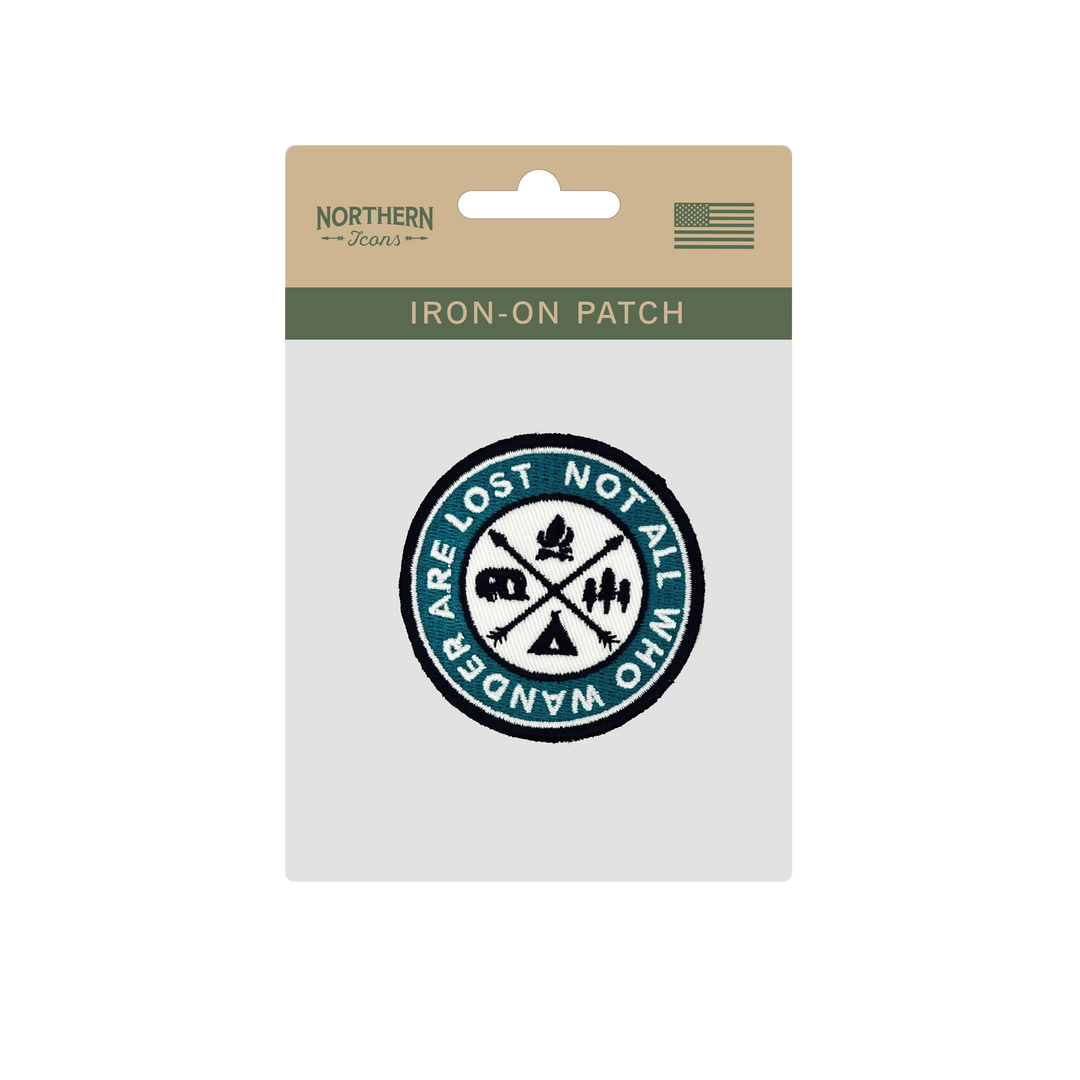 Not All Who Wander Are Lost Iron On Embroidery Patch