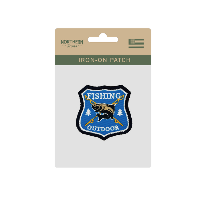Outdoor Fishing Iron On Embroidery Patch