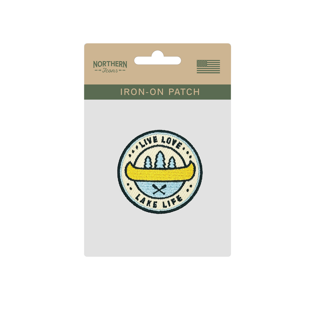 Live Love Lake Life Iron On Embroidery Patch