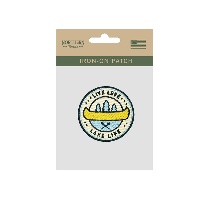 Live Love Lake Life Iron On Embroidery Patch