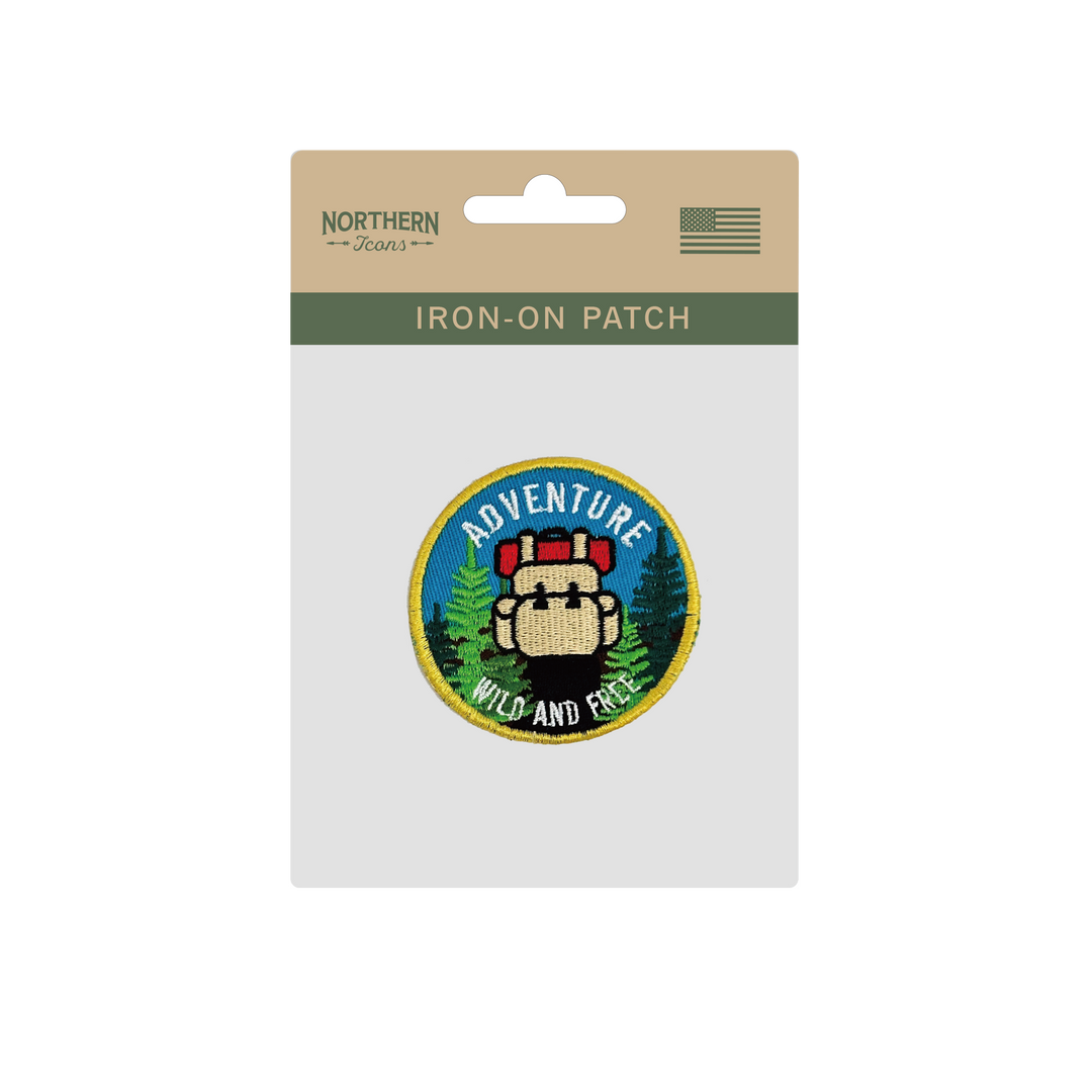 Adventure Wild and Free Iron On Embroidery Patch