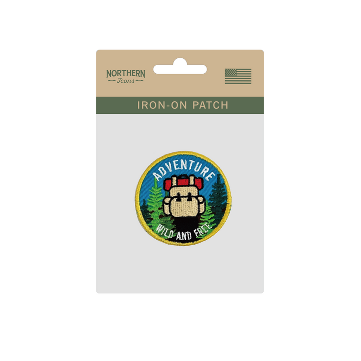 Adventure Wild and Free Iron On Embroidery Patch