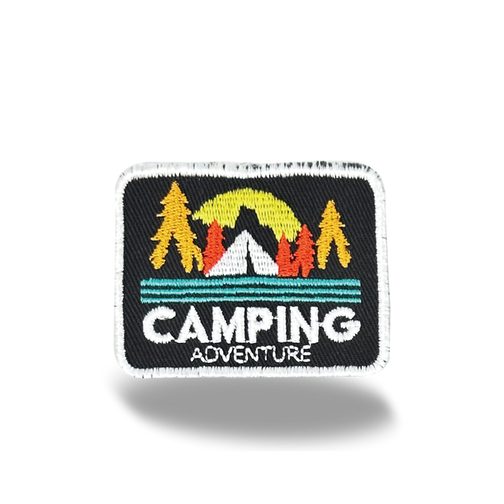 Camping Adventure Iron On Embroidery Patch
