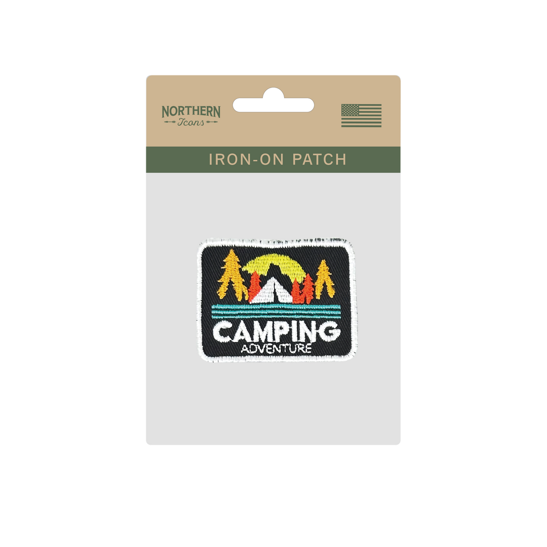 Camping Adventure Iron On Embroidery Patch