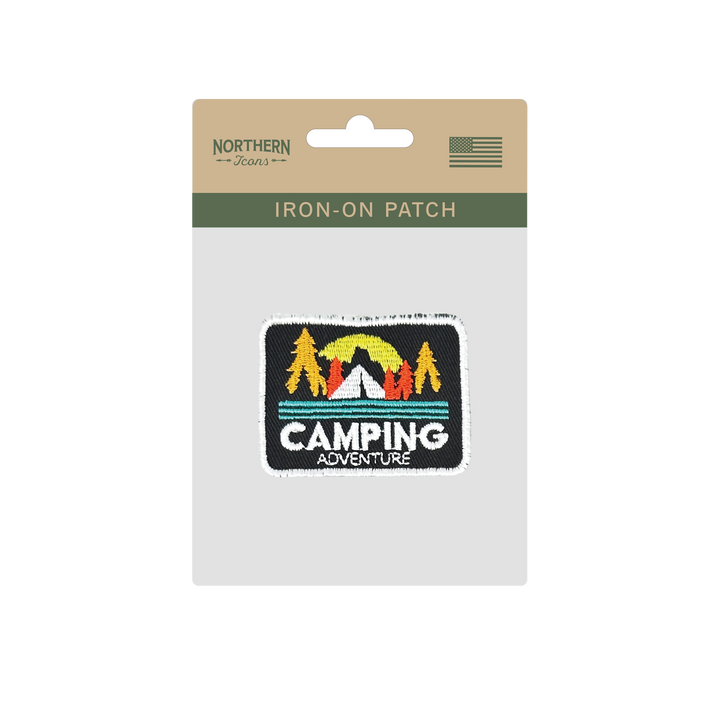 Camping Adventure Iron On Embroidery Patch