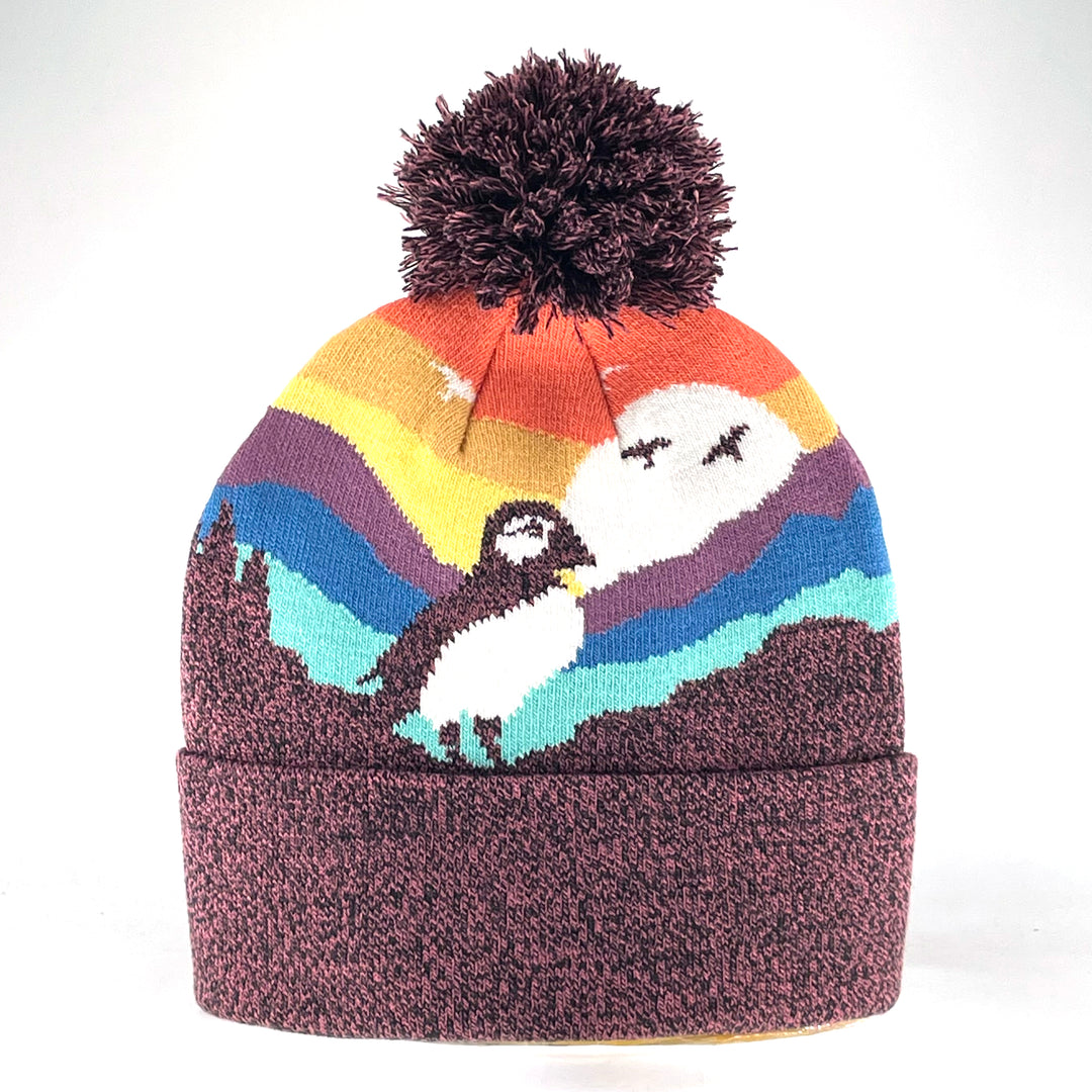 Atlantic Puffin Kids Beanie Hat – Cute Winter Knit Hat for Children